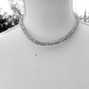 Crystal Choker Statement Necklace